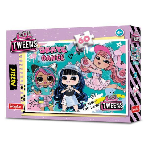 Игра-головоломка. Набор пазлов L.O.L. Surprise! Tweens Skate Dance, 60 элементов, в кор. 23*18*4см, ТМ Идейка, Украина