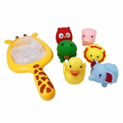 Набір для купання (сачок Жираф + 6 іграшок)), пак.30*20см, ТМ MEGAZayka арт: 0933