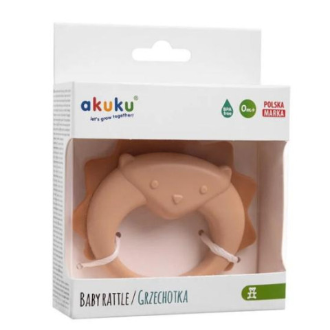 Брязкальце плюшеве Їжак, на планш. 22*12см, ТМ AKUKU арт: 9408