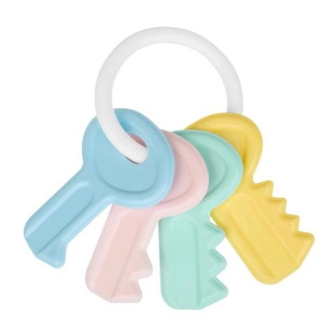 Брязкальце Ключі пастельне, на планш. 17*9,5см, ТМ AKUKU, Польща арт: A0680