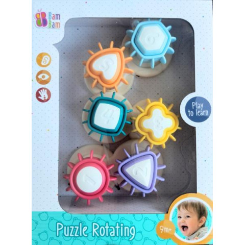 Игрушка пазл вращающийся, в кор. 32*24*7см, ТМ Bam Bam, Польша