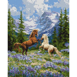 Картина за номерами "Вільна пара у лісі" 40х50см, термопакет, ТМ Ідейка, Україна