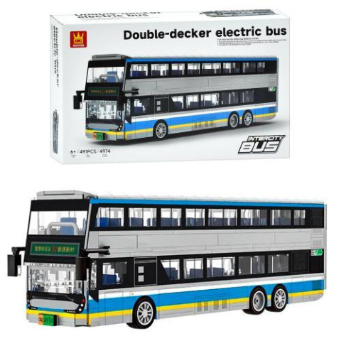 Конструктор городская серия, автобус, 39см, 415дет, в кор. 40*25*8,5см 