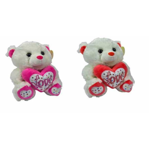 Мягкая игрушка Медведь с сердцем 26см муз.