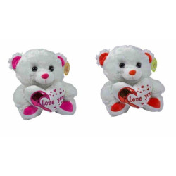 Мягкая игрушка Медведь с сердцем 26см муз.