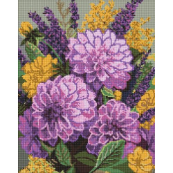 Алмазна мозаїка "Фіолетовий танок" 40х50см, термопакет, ТМ Ідейка, Україна арт: AMO20057