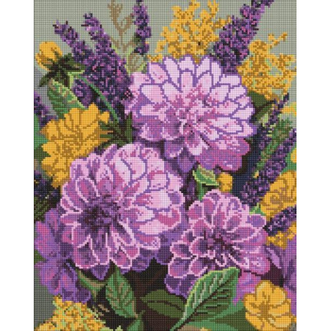 Алмазна мозаїка "Фіолетовий танок" 40х50см, термопакет, ТМ Ідейка, Україна арт: AMO20057