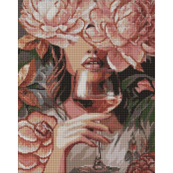Алмазна мозаїка "Портрет елегантності" 40х50см, термопакет, ТМ Ідейка, Україна арт: AMO20114