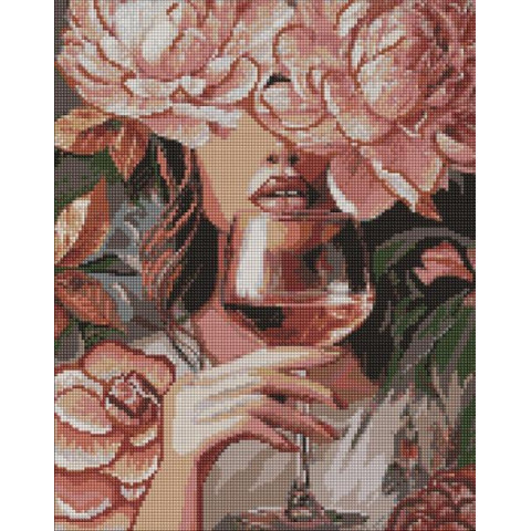 Алмазна мозаїка "Портрет елегантності" 40х50см, термопакет, ТМ Ідейка, Україна арт: AMO20114