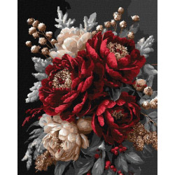 Картина по номерам "Цветочный покой с красками металлик" 40х50см, термопакет, ТМ Идейка, Украина