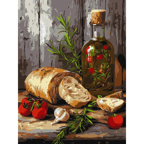 Картина за номерами "Запашний натюрморт" 30х40см, термопакет, ТМ Ідейка, Україна арт: KHO5752