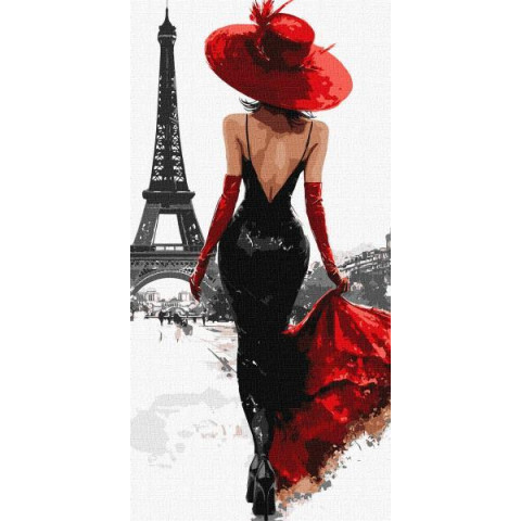 Картина за номерами "Елегантні форми" 40х80см, термопакет, ТМ Ідейка, Україна арт: KHO8597