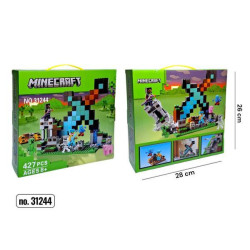 Конструктор MINECRAFT 427деталей, в кор. 28*26см