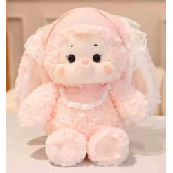 Мягкая игрушка Зайчик в розовом 40см