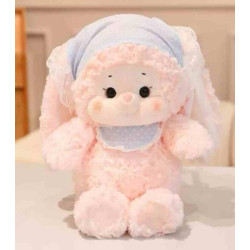 Мягкая игрушка Зайчик в голубом 40см