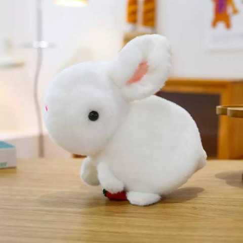 Мягкая игрушка Кролик белый 30см
