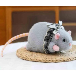 Мягкая игрушка Мышка серая 22см ароматизированная