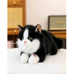 Мягкая игрушка Котик черный 45см, мяукает