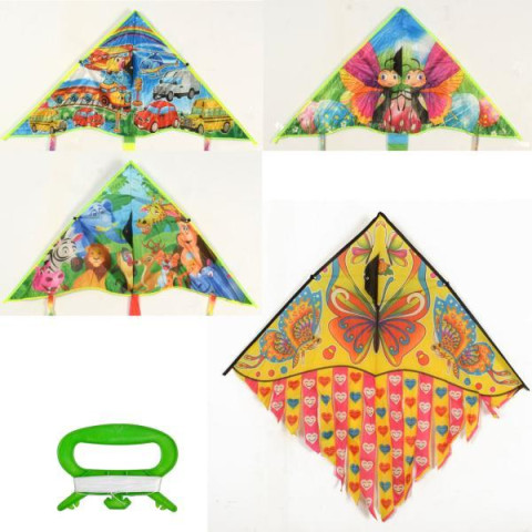 Повітряний змій ширина 110см, довж. 55см, хвіст 65см, мікс видів, пак. 9*74*1,5см  арт: MR0435