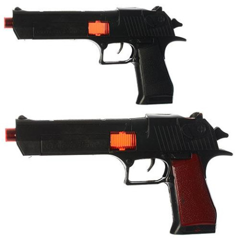Пистолет 26см, трещотка, 2 вида, пак. 26*16*3см 