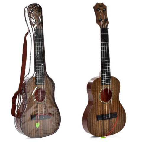 Гитара 53,5см, 4 струны, медиатор, в чехле 19*54*5см 