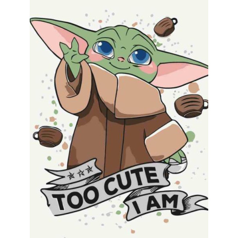 Картина за номерами "Cute Grogu" 30*40см, в термопакеті, ТМ ART Craft, Україна