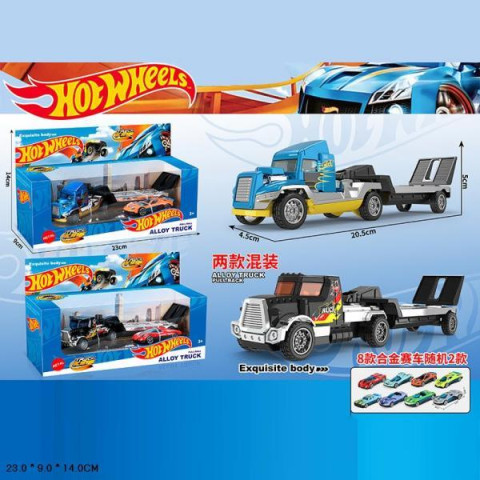 Трейлер метал. машинка Hot Wheels, 2 види, в кор. 23*9*14см 