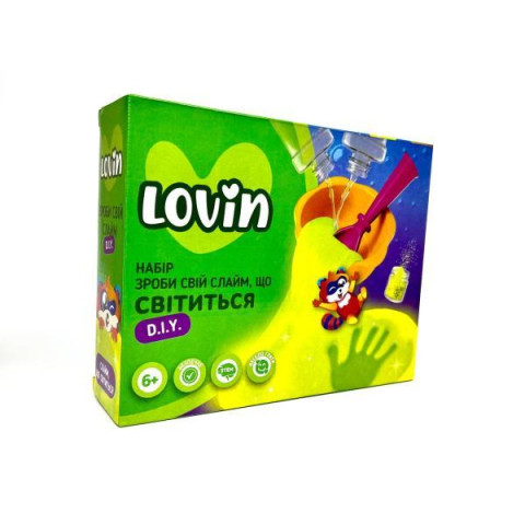 Светящийся Слайм Набор Сделай Свой Слайм, в кор. 25*20*7см, ТМ Lovin 