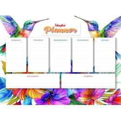 Планер на магнитной основе с алмазной мозаикой "Колибри" 32*40см, термопакет, ТМ Идейка, Украина