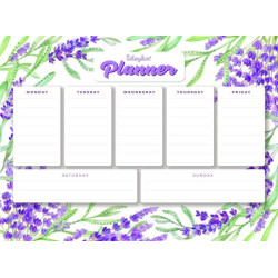 Планер на магнитной основе с алмазной мозаикой "Лаванда" 32*40см, термопакет, ТМ Идейка, Украина