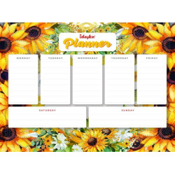 Планер на магнитной основе с алмазной мозаикой "Подсолнухи" 32*40см, термопакет, ТМ Идейка, Украина