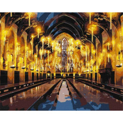 Картина за номерами WB "Harry Potter: Велика зала з фарбами металік" 40*50см, термопакет, ТМ Ідейка, Україна
