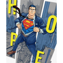 Картина за номерами WB "Superman: Hope" 40*50см, термопакет, ТМ Ідейка, Україна