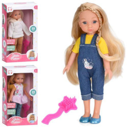 Лялька 24см, гребінець, 3 види, в кор. 14*26*7см  арт: BR205A-B-C
