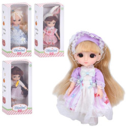Лялька 15см, шарнірна, 4 види, в кор. 10*20*6см  арт: DMN07B-E