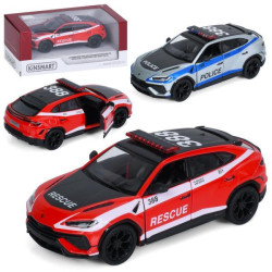 Джип метал, "Kinsmart" інерція, 1:40, 12,5см, відчиняються двері, гумові колеса, 2 види (1 вид поліція), в кор. 16*7*7,5см 