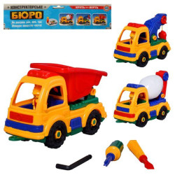 Конструктор будівельна техніка, 3 види, пак. 31*20*12см 