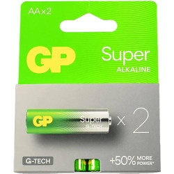 Батарейка GP Super Alkaline 1,5V (LR6) 15A21-SB2 ЦІНА ЗА УП. 2ШТ, (80/160), кор. 8,5*1,5*11см арт: 216732