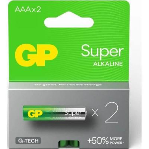 Батарейка GP Super Alkaline 1,5V (LR3) 24A21-SB2 ЦІНА ЗА УП. 2ШТ (80/160), кор. 8,5*1,5*11см арт: 218040