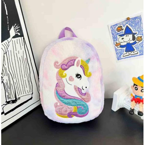Мягкая игрушка рюкзак Однорог, сиреневый, 31*24см