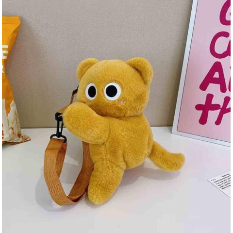 Мягкая игрушка-сумка Котик рыжий, 26*20см