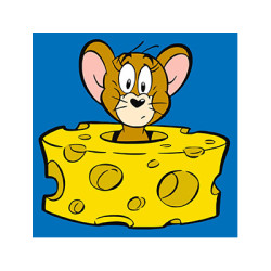 Картина за номерами для дітей WB "Tom and Jerry: Любитель сиру" 25*25см, термопакет, ТМ Ідейка, Україна