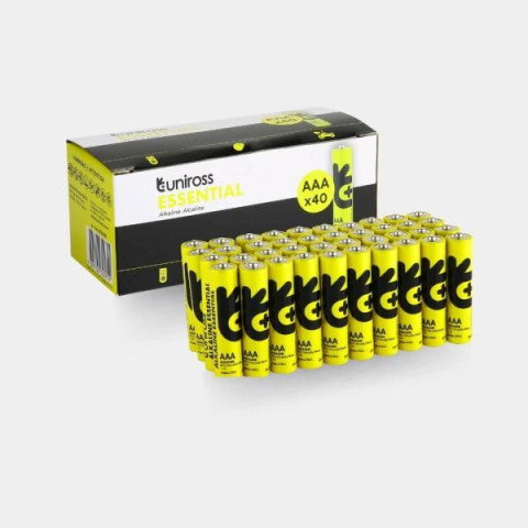 Батарейка Uniross щелочная Essential Alkaline AAA 1.5V – BX40 ЦЕНА УП. 40ШТ