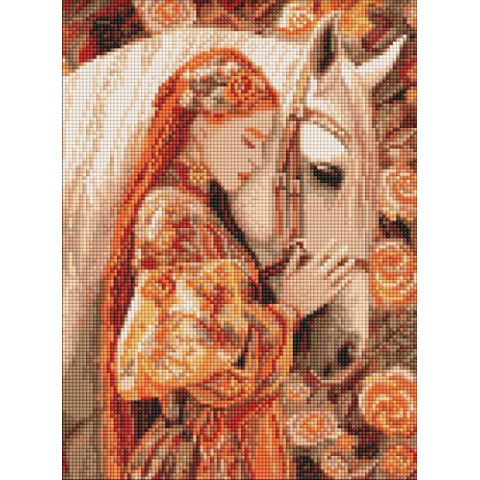 Алмазна мозаїка "Зв’язок душ" 30*40см, в термопакете, ТМ Ідейка, Україна
