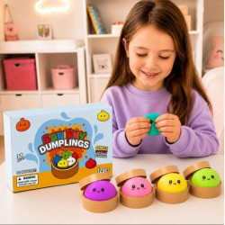 Сквиш антистресс Бао булочка пельмень BUN Squishy Dumpling, мягкая игрушка 8,5см
