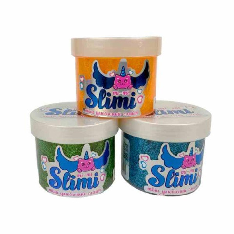 Слайм Mi-mi Slimi 100г, в банке 5*6*6см,ТМ Стратег, Украина