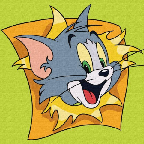 Картина за номерами для дітей WB "Tom and Jerry: Веселі пригоди" 25*25см, в термопакете, ТМ Ідейка, Україна