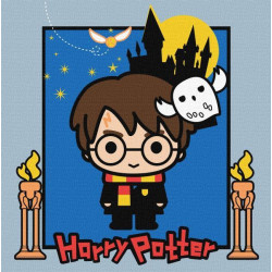 Картина за номерами для дітей WB "Harry Potter: Таємниці замку" 25*25см, в термопакете, ТМ Ідейка, Україна