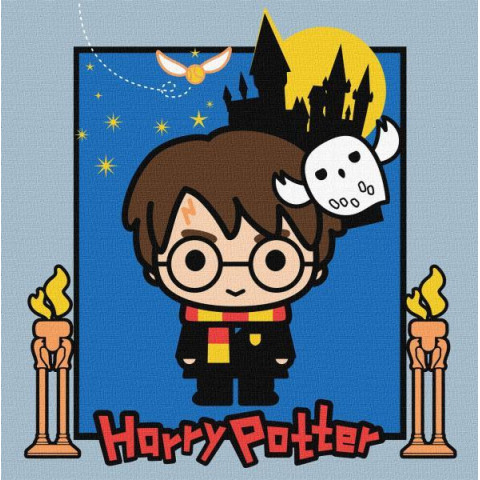 Картина за номерами для дітей WB "Harry Potter: Таємниці замку" 25*25см, в термопакете, ТМ Ідейка, Україна