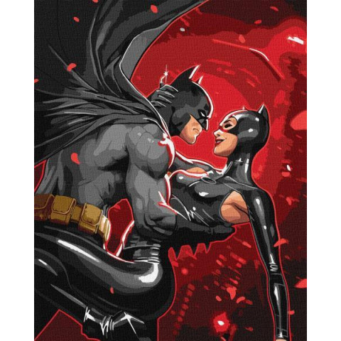 Картина за номерами WB "Batman: Нічне полум'я" 40*50см, в термопакете, ТМ Ідейка, Україна